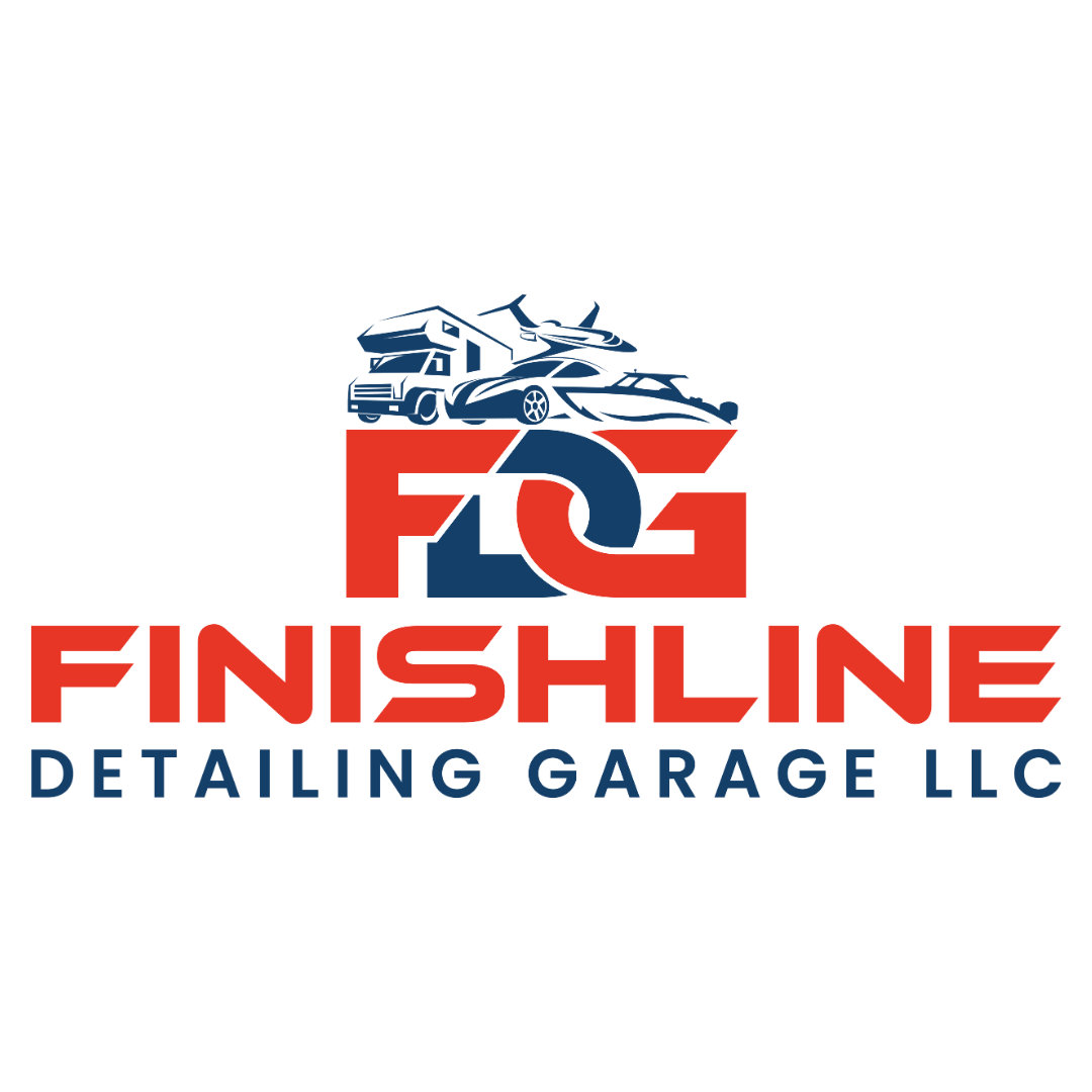 Detailing Garage Home Page Logo. Has an exotic car, luxury RV, private plane, and a yacht.