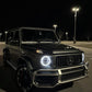 Mercedes G-Wagon parked in a lot, showcasing a glossy finish after paint correction and graphene ceramic coating.