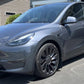 Tesla after a 2-stage paint correction and graphene ceramic coating, showcasing a glossy and smooth finish.